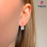 Сребърни обеци Alessandra - 2