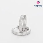 Сребърни обеци халки Bettina - 3