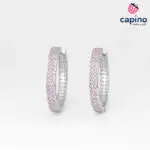 Сребърни обеци халки Fortunata - 4