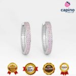 Сребърни обеци халки Fortunata - 5