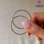 Сребърни обеци халки Martina - 2