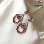 Сребърни обеци капки Lidia - 3