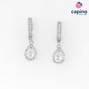 Сребърни обеци капки Xenia - 2