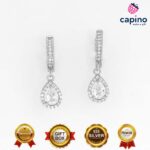 Сребърни обеци капки Xenia - 3