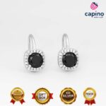 Сребърни обеци квадрат Giuliana - 4