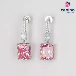 Сребърни обеци Rosa
