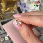 Сребърни обеци сърца Love Greca - 3