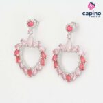 Сребърни обеци сърце Giuseppina
