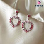 Сребърни обеци сърце Giuseppina - 3