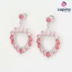 Сребърни обеци сърце Giuseppina