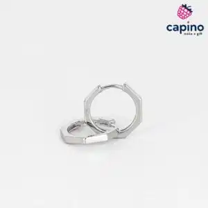 Сребърни обеци шестоъгълник Camilla