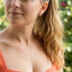Сребърни обеци цветя Eliana - 5