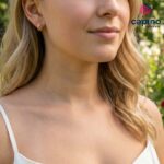 Сребърни обеци цветя Eliana - 6