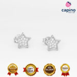 Сребърни обеци звездички Maria Sole - 4