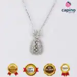 Сребърно колие ананас Letizia - 3