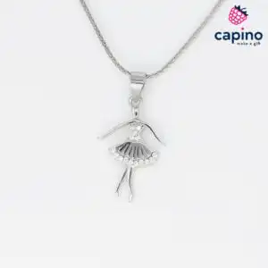Сребърно колие балерина Kafroky