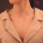 Сребърно колие бебешки крачета Giulia - 2