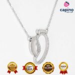 Сребърно колие бебешки крачета Giulia - 3