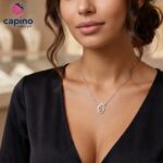 Сребърно колие бебешки крачета Giulia - 4