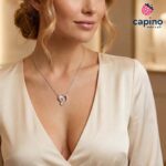 Сребърно колие бебешки крачета Giulia - 5