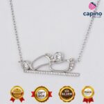 Сребърно колие бебешки крачета Mariella - 1