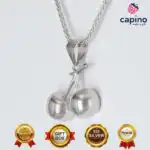 Сребърно колие черешки Marcella - 2