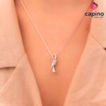 Сребърно колие дамска обувка Cristina - 1