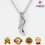 Сребърно колие дамска обувка Cristina - 3