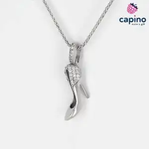 Сребърно колие дамска обувка Cristina
