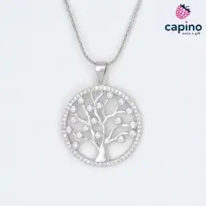 Сребърно колие дървото на живота Emma
