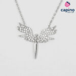 Сребърно колие феникс Paola