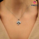 Сребърно колие гъбка Allegra - 1