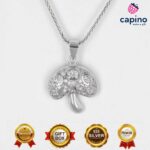 Сребърно колие гъбка Allegra - 2