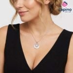 Сребърно колие горещ емайл Ramona - 2