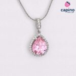 Сребърно колие капка Emilia