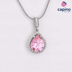 Сребърно колие капка Emilia