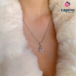Сребърно колие капка Gabriella - 1
