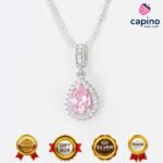 Сребърно колие капка Gabriella - 2