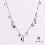 Сребърно колие катинар с ключ Velina