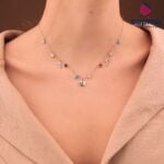Сребърно колие катинар с ключ Velina - 2