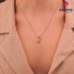 Сребърно колие китара Gemma - 1