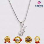 Сребърно колие китара Gemma - 2