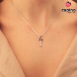 Сребърно колие ключ Margherita - 1