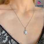 Сребърно колие костенурка Zita - 1