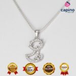 Сребърно колие коте Tiziana - 2