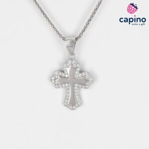 Сребърно колие кръст Cecilia