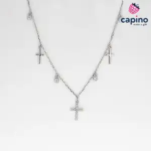 Сребърно колие кръст Chako