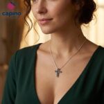 Сребърно колие кръст Fernanda - 4
