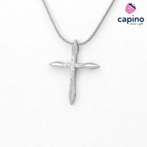 Сребърно колие кръст Karlo - 4