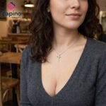 Сребърно колие кръст Lucia - 8